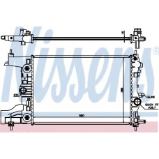 630729 NISSENS Радиатор, охлаждение двигателя