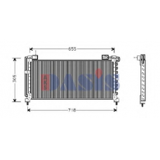 352040N AKS DASIS Конденсатор, кондиционер