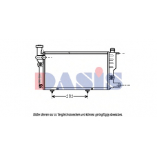 160070N AKS DASIS Радиатор, охлаждение двигателя