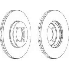 DDF414-1 FERODO Тормозной диск