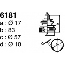 6181 DEPA Комплект пылника, приводной вал