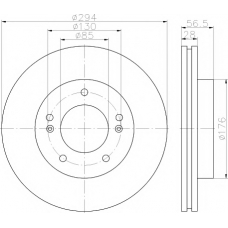 MDC2211 MINTEX Тормозной диск