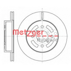 6642.10 METZGER Тормозной диск