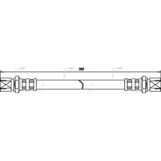 HOS3288 APEC Тормозной шланг