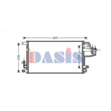 562014N AKS DASIS Конденсатор, кондиционер