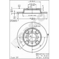 BS 7288 BRECO Тормозной диск