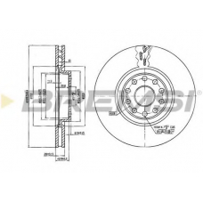 DBB062V BREMSI Тормозной диск