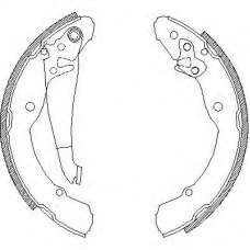 Z4082.00 WOKING Комплект тормозных колодок