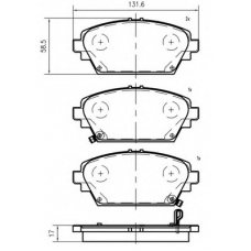 K407300 Vema Комплект тормозных колодок, дисковый тормоз