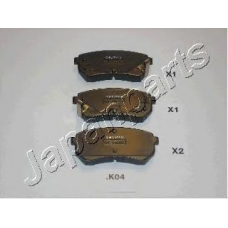 PP-K04AF JAPANPARTS Комплект тормозных колодок, дисковый тормоз