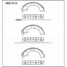 ABS0113 Allied Nippon Колодки барабанные