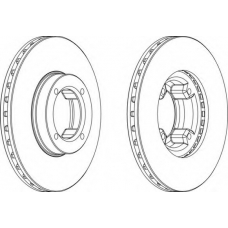 DDF808-1 FERODO Тормозной диск