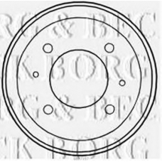 BBR7197 BORG & BECK Тормозной барабан