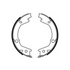 09-0695 E.T.F. Комплект тормозных колодок; Комплект тормозных кол