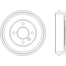94018800 TEXTAR Тормозной барабан