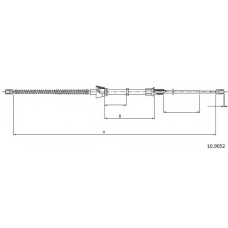 10.9052 CABOR Трос, стояночная тормозная система