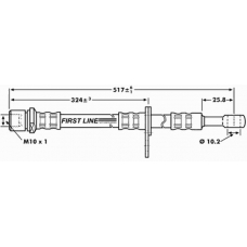 FBH7203 FIRST LINE Тормозной шланг