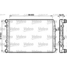 732862 VALEO Радиатор, охлаждение двигателя