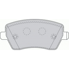 FDS1617 FERODO Комплект тормозных колодок, дисковый тормоз