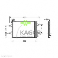 94-5336 KAGER Конденсатор, кондиционер