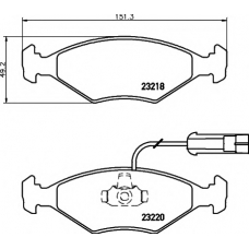 8DB 355 008-391 HELLA PAGID Комплект тормозных колодок, дисковый тормоз