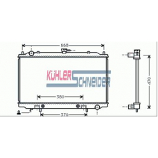 1600571 KUHLER SCHNEIDER Радиатор, охлаждение двигател