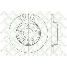 6020-1540V-SX STELLOX Тормозной диск