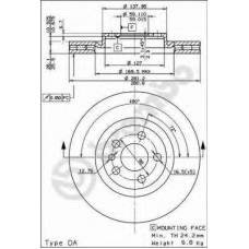 BS 8157 BRECO Тормозной диск