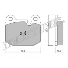 029.0 TRUSTING Комплект тормозных колодок, дисковый тормоз