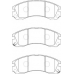 FD7324A NECTO Комплект тормозных колодок, дисковый тормоз