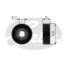 T36257 GATES Паразитный / ведущий ролик, поликлиновой ремень