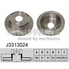 J3313024 NIPPARTS Тормозной диск