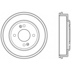 BAD9082.10 OPEN PARTS Тормозной барабан