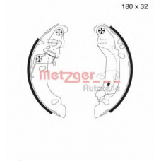 MG 980 METZGER Комплект тормозных колодок