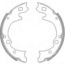 Z4150.00 WOKING Комплект тормозных колодок