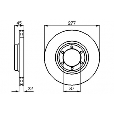 0 986 478 635 BOSCH Тормозной диск