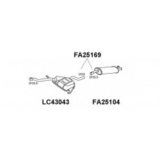 FA25169 VENEPORTE Глушитель выхлопных газов конечный