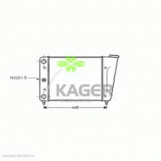 31-2875 KAGER Радиатор, охлаждение двигателя