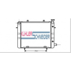 0602601 KUHLER SCHNEIDER Радиатор, охлаждение двигател