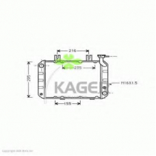 31-3436 KAGER Радиатор, охлаждение двигателя