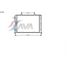 AL2089 AVA Радиатор, охлаждение двигателя