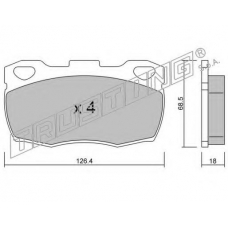361.1 TRUSTING Комплект тормозных колодок, дисковый тормоз