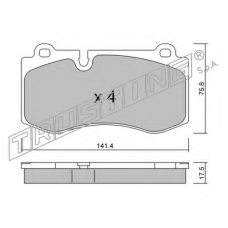 685.0 TRUSTING Комплект тормозных колодок, дисковый тормоз