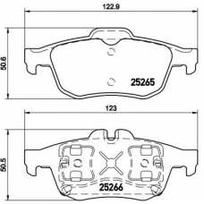 P 68 057 BREMBO Комплект тормозных колодок, дисковый тормоз