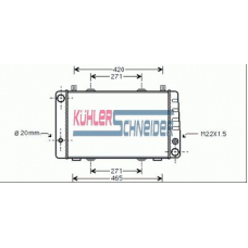 4800051 KUHLER SCHNEIDER Радиатор, охлаждение двигател