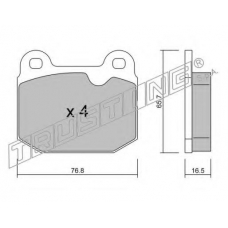 015.1 TRUSTING Комплект тормозных колодок, дисковый тормоз