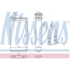 72655 NISSENS Теплообменник, отопление салона