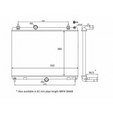 58399 NRF Радиатор, охлаждение двигателя