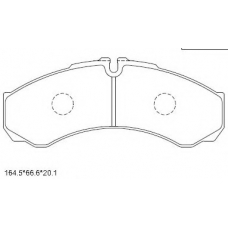 KD7614 ASIMCO Комплект тормозных колодок, дисковый тормоз