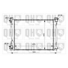 QER2532 QUINTON HAZELL Радиатор, охлаждение двигателя